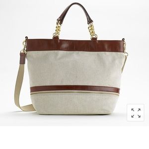 J Crew Factory Exhibitor Canvas Tote